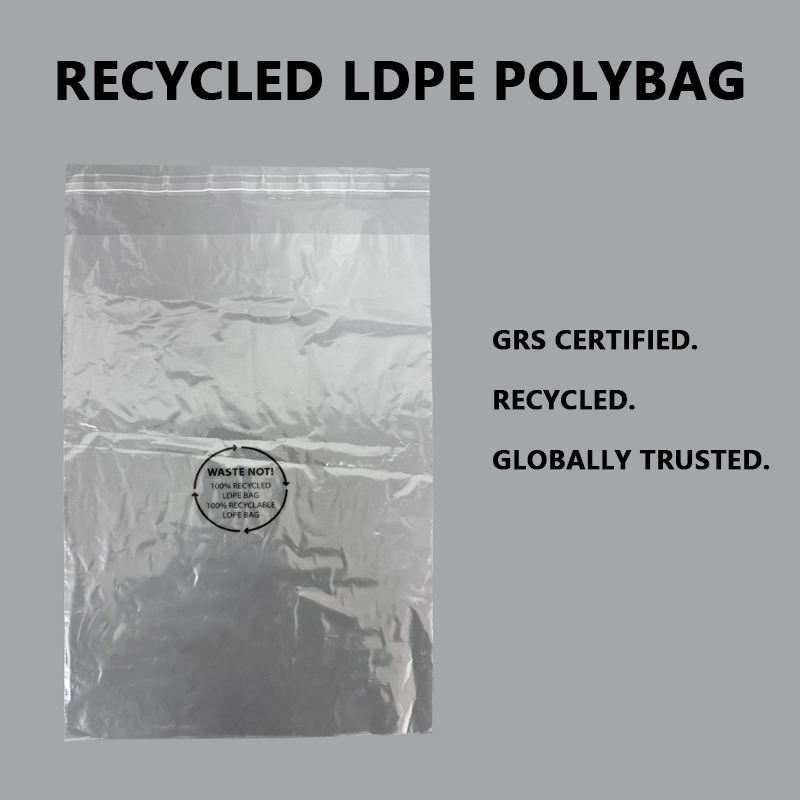 کیسه های پلی LDPE بازیافتی دارای گواهینامه GRS